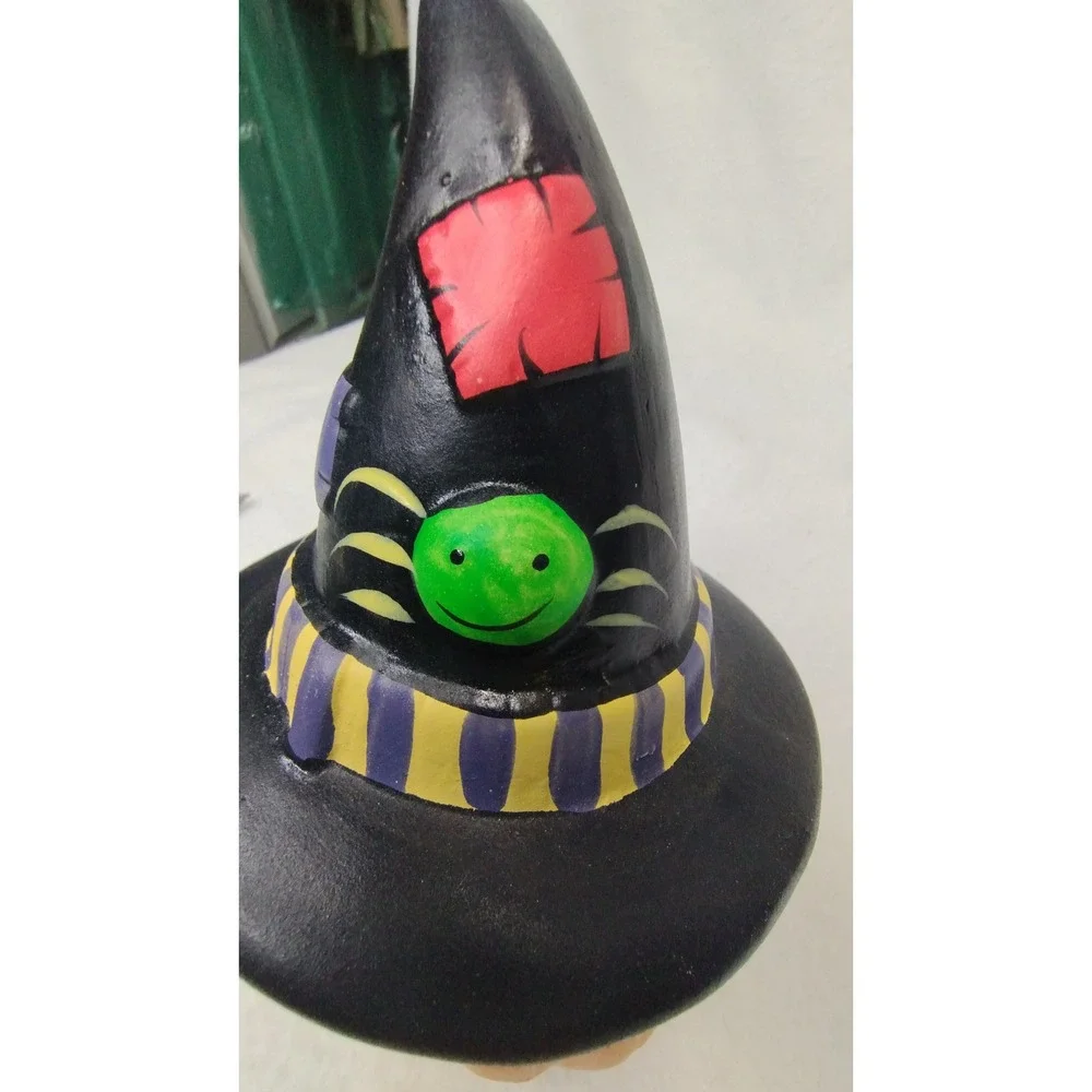 Halloween Pumpkin Witch Hat Light Up Decor‎ Spain's Inc Vintage Decoration